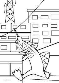 Printable Perry The Platypus Coloring Pages For Kids Cool2bkids Coloring Pages Disney Coloring Pages Coloring Pages For Kids