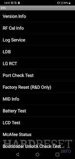 Not enough people own this niche phone for devs to care. Codigos Lg V35 Thinq Mostrar Mas Hardreset Info