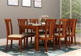 Putting large, heavy furniture into a small room will make it feel cramped, while choosing light and airy styles can make a big room seem empty. 8 Seater Dining Table Set Buy Dining Table Set 8 Seater Upto 55 Off