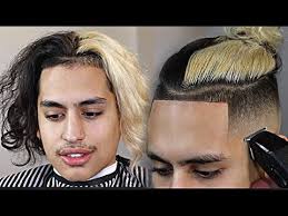 Shop the top 25 most popular 1 at the best prices! Crazy Half Black Half Blonde Man Bun Fade Hd Barber Tutorial Youtube
