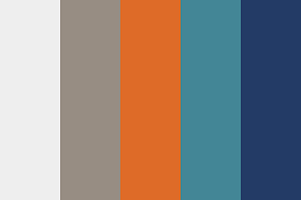 Teal and orange color combo. Orange And Teal At The Beach Color Palette