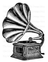 1927 record player 3d models. Gramophone Graphophone Music Clip Art Illustration Digital Stamp Transfer Image Clip Art Vintage Art Music Tattoos