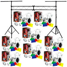 8 46 Combo Par Can Polished Stage American Dj Lights With Portable Truss System Combo Adj Package 11
