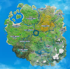 Players will need to visit every single named location in a single match, which is a daunting task. Fortnite Map Chapter 2 Season 1 New Map All Cities Localities Map Fortnite Seasons