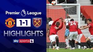 Manchester united have conceded six goals in each of their last five games. Man Utd 1 1 West Ham Match Report Highlights