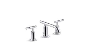 A wide variety of kohler bath faucets options are available to you, such as style, valve core material, and number of handles. K 14410 4 Purist Widespread Sink Faucet With Low Lever Handles Kohler