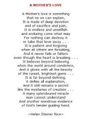 A Mother S Love Mothers Day Poems Mom Poems Poems About Mothers Love