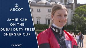 Is jockey jamie kah married to her husband? Jamie Kah On The Dubai Duty Free Shergar Cup Youtube