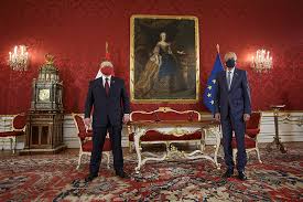 Ohne tatkräftige grüne unterstützung, die ihm glawischnig am freitag. Fotos Bundesprasident