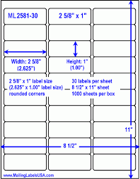 Shop staples for avery easy peel laser address labels, 1 x 2 5/8, white, 3000 labels per pack (5160) and enjoy fast and free shipping on qualifying . 34 Avery 5160 Label Template Word Labels Database 2020