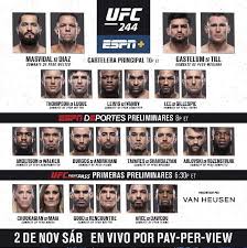 Maybe you would like to learn more about one of these? Ufc 244 Nate Diaz Vs Jorge Masvidal En Vivo Ver Horarios Y Canales