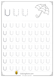 Letter U Worksheet Preschool And Free Printable Tracing Letter U Worksheets Preschool In 2020 Tracing Letters Math Fact Worksheets Letter Tracing Worksheets