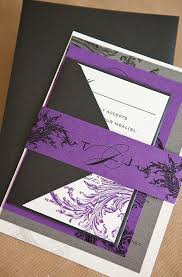 Limeade Wedding Invitation Suite With Belly Band Purple Black Pewter Silver A Purple Wedding Invitations Purple And Silver Wedding Fun Wedding Invitations