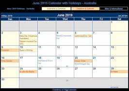 June 2019 Australia Holidays Calendar Australia Holidays Holiday Calendar Calendar Australia