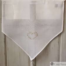 Vente En Ligne Brise Bise Voilage Cœur Brode Charme Pret A Poser En 2020 Deco Maison De Charme Voilage Bises