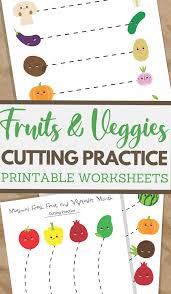 We have some worksheets with straight lines, curved lines. Fruits And Veggies Cutting Practice 3 Boys And A Dog