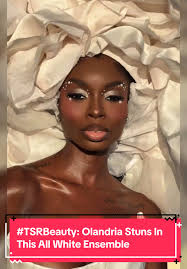 Olandria Stuns in All White Ensemble