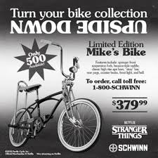 The brothers serve as showrunners and are executive producers along with shawn levy and dan cohen. Stranger Things Bike Schwinn Makes Limited Edition Mike S Bike Thrillist