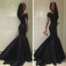 Prom/formal hairstyles on pinterest | prom hairstyles celebrity … Black Mermaid Off The Shoulder Long Evening Party Dresses Celebrity Prom Gown For Sale Online Ebay