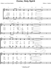 Sigla at lakas ng mahina. The Gaithers Come Holy Spirit Sheet Music In F Major Download Print Sku Mn0066274