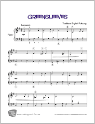 And yet thou wouldst not love me. Greensleeves Easy Piano Sheet Music Makingmusicfun Net