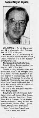 Obituary for Donald Wayne Jepson, 1935-2000 (Aged 64)