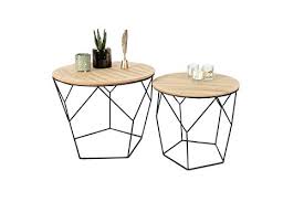 An end table is placed at the end of. Lifa Living Set Of 2 Side Tables For Living Room Pre Assembled Geometric Contemporary Coffee Tables For Small Spaces Metal Removable Round Wooden Top Bedroom Nesting End Bedside Tables 20kg