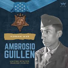 On this day in 1953, Staff Sergeant Ambrosio Guillen went above and beyond  the call of duty while serving our nation during the Korean War, for which  he would later receive the