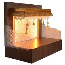 Read this to look at some exquisite home temple designs: The Mandir Store Designer Wooden Mandir For Home Temple Home Pooja Mandir With Lights Amazon In Home Kitchen