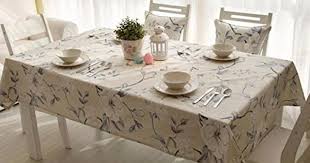 Situmi Tablecloth Table Cover Rural Style Tablecloth Coffee Table Cotton Rectangle Printing 65 65cm Coffee Table Table Cloth Dining Table