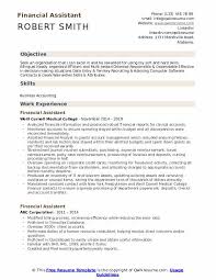 This individual will be leading the fp&a department and. Financial Assistant Resume Samples Qwikresume