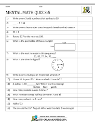 This is where you get introduced to some fun math problems. Mental Math 3rd Grade Mental Maths Worksheets Mental Math Math Quizzes