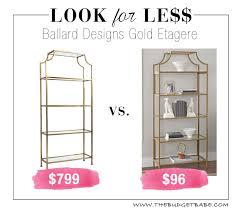 Look For Less Ballard Designs Gold Etagere Bookcase Gold Etagere Regency Living Room Etagere Bookcase