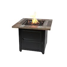 Global outdoors 27 36 in w 50000 btu brown tabletop composite liquid. Endless Summer The Cayden Lp Gas Outdoor Fire Pit In The Gas Fire Pits Department At Lowes Com