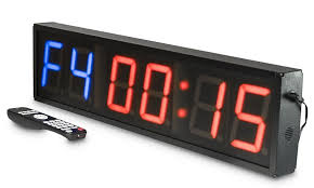 The St 24 Gym Timer From Valor Fitness Is A Wall Mounted Digital Timer With Large Illuminated Numbers And Audio Recognition Us Interval Timer Timer At Home Gym