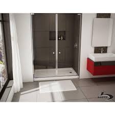 Bootz Industries Showercast 60 In X 30 In Single Threshold Shower Pan In White With Left Drain 010 1001 00 Tub To Shower Conversion Shower Base Bathroom Interior