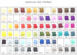 Splitcoaststampers Spectrum Noir Color Chart