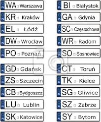 Zarejestrowanie pojazdu w polsce to nie lada sztuka. Polnischen Nummernschildern Polskie Tablice Rejestracyjne Wandposter Poster Setae Lublin Breslau Myloview De