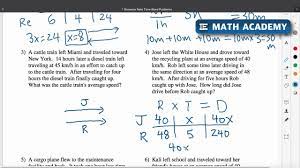 How To Solve Distance Rate Time Problems Youtube
