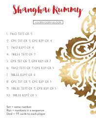 I learned it from my mother. Shanghai Rummy Rules Rules To Rummy Games Induced Info