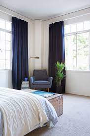 Reading Nook In The Bedroom Looooove Those Curtains Ikea And The Chair Urban Outfitter Blue Curtains Bedroom Blue Curtains Living Room Curtains Living Room