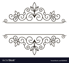 Vector Decorative Frame Elegant Element For Design Template Place For Text Floral Border Lace Dec Elegant Frame Frame Border Design Colorful Borders Design