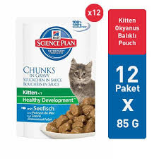 Hills Kitten Okyanus Balikli Yavru Kedi Mamasi 85 Gr 12 Adet