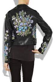 Embroidered Leather Jacket Embroidery Designs Embroidered Leather Jacket Embroidered Clothes Jackets