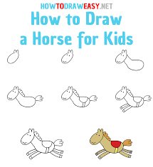 Sign up today & get started for free! How To Draw A Horse For Kids How To Draw Easy