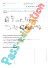La politique éducative de santé ? Evaluation L Alimentation Cp Cycle 2 Bilan Et Controle Corrige