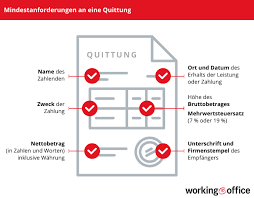 Die rechnung liegt der eigentlichen lieferung nicht bei. Quittung Wer Bekommt Was Pflichtangaben Tipps Workingoffice De