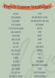 French Vocabulary List Food Cooking And Meals Learn French French Cuisine French Cooking