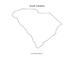 A Blank Map Of The State Of South Carolina Oriented Horizontally And Ideal For Classroom Or Business Use Free To Downlo South Carolina Carolina All That Jazz