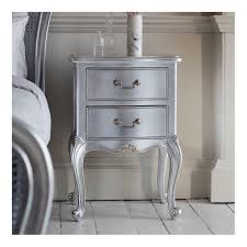Check spelling or type a new query. Silver Flora 2 Drawer Bedside Cabinet Solid Wood Cult Furniture